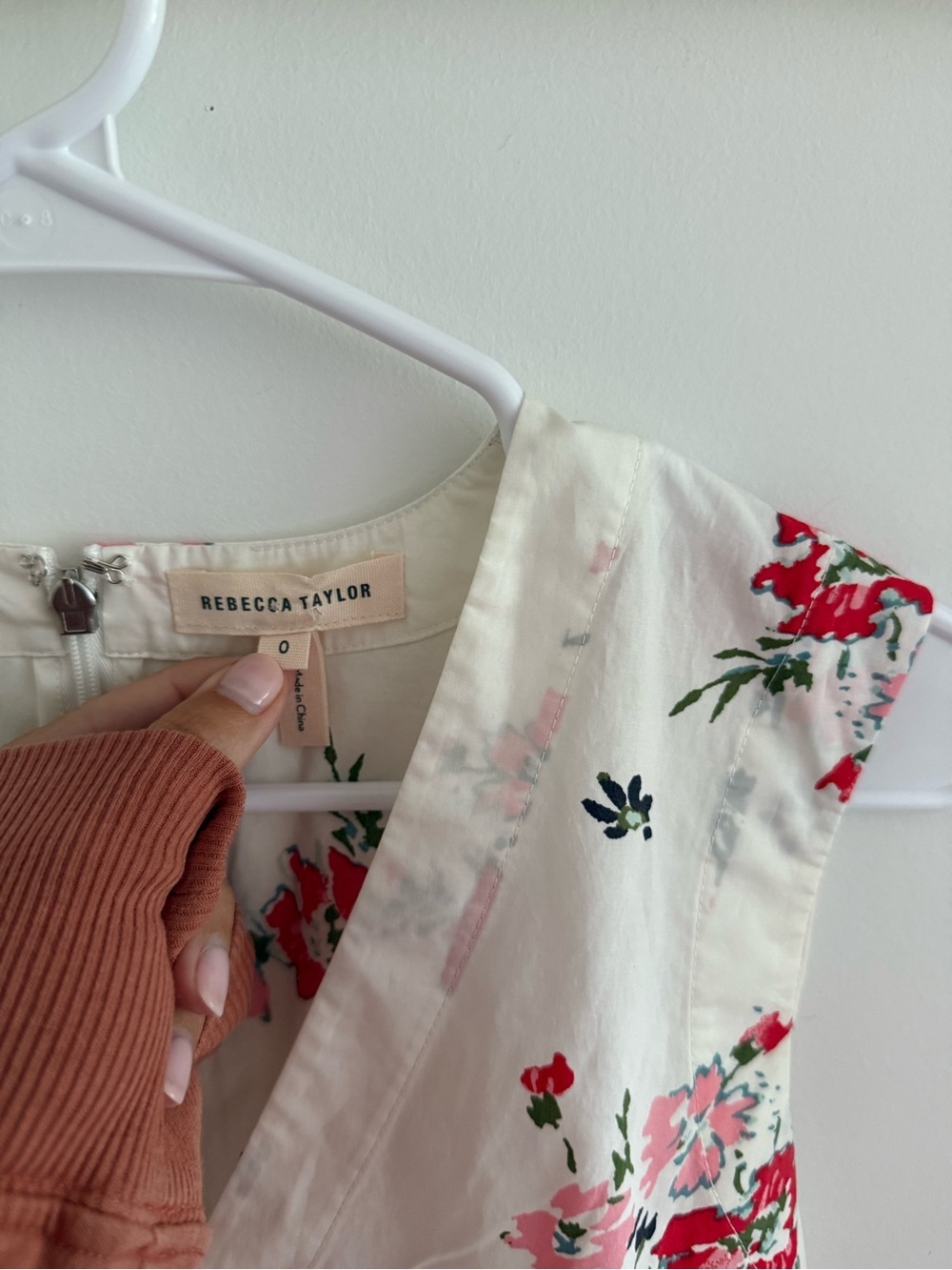 Rebecca Taylor Sleeveless Marguerite Floral Poplin Top size 0 - Picture 3 of 6